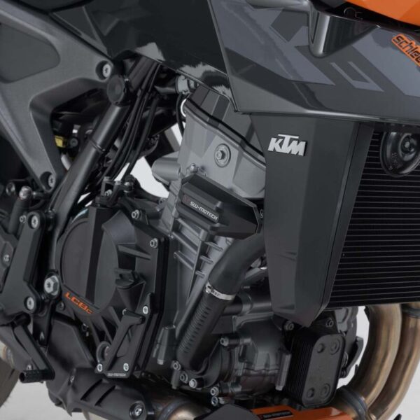 Μανιτάρια SW-MOTECH για KTM 990 Duke – προστατευτικά πλαισίου με CNC βάση και polyamide κεφαλή