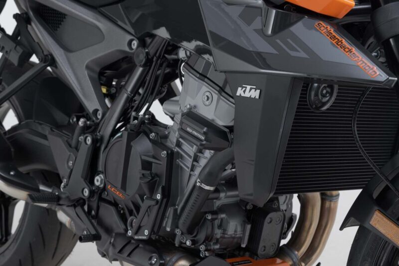 Μανιτάρια SW-MOTECH για KTM 990 Duke – προστατευτικά πλαισίου με CNC βάση και polyamide κεφαλή