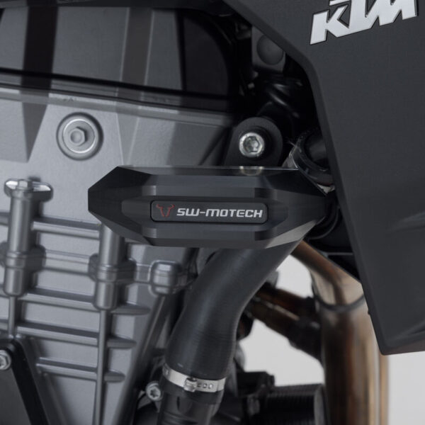 Μανιτάρια SW-MOTECH για KTM 990 Duke – προστατευτικά πλαισίου με CNC βάση και polyamide κεφαλή