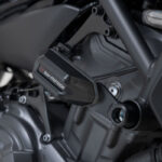 SW-MOTECH μανιτάρια προστασίας σε μαύρο/ασημί για Yamaha MT-07 και Tracer 700