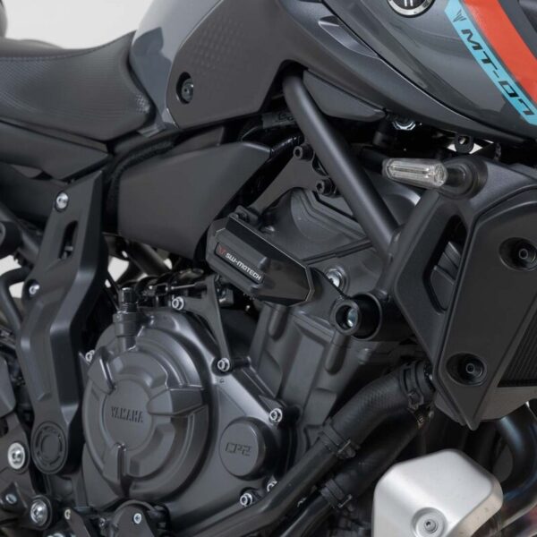 SW-MOTECH μανιτάρια προστασίας σε μαύρο/ασημί για Yamaha MT-07 και Tracer 700