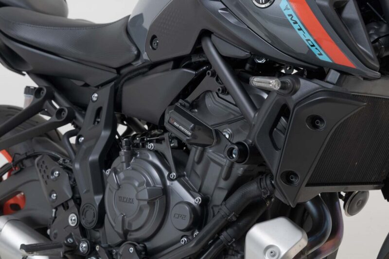 SW-MOTECH μανιτάρια προστασίας σε μαύρο/ασημί για Yamaha MT-07 και Tracer 700