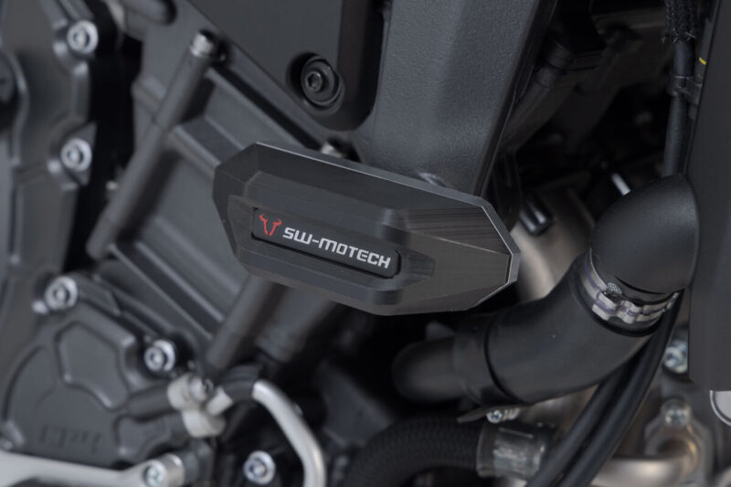 Μανιτάρια προστασίας SW-MOTECH για Yamaha MT-10 – μαύρο/ασημί crash pad σετ για μέγιστη προστασία πλαισίου και κινητήρα
