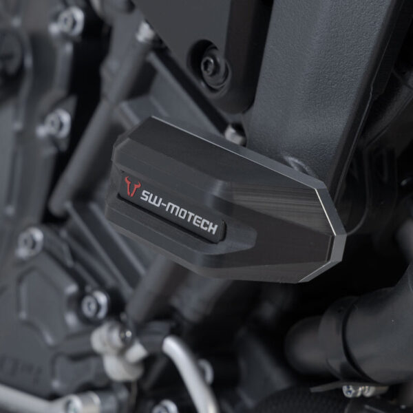 Μανιτάρια προστασίας SW-MOTECH για Yamaha MT-10 – μαύρο/ασημί crash pad σετ για μέγιστη προστασία πλαισίου και κινητήρα