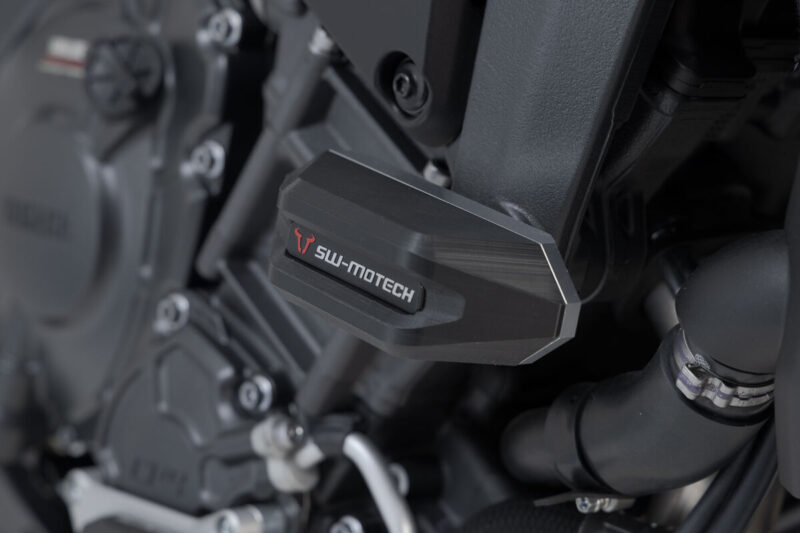 Μανιτάρια προστασίας SW-MOTECH για Yamaha MT-10 – μαύρο/ασημί crash pad σετ για μέγιστη προστασία πλαισίου και κινητήρα