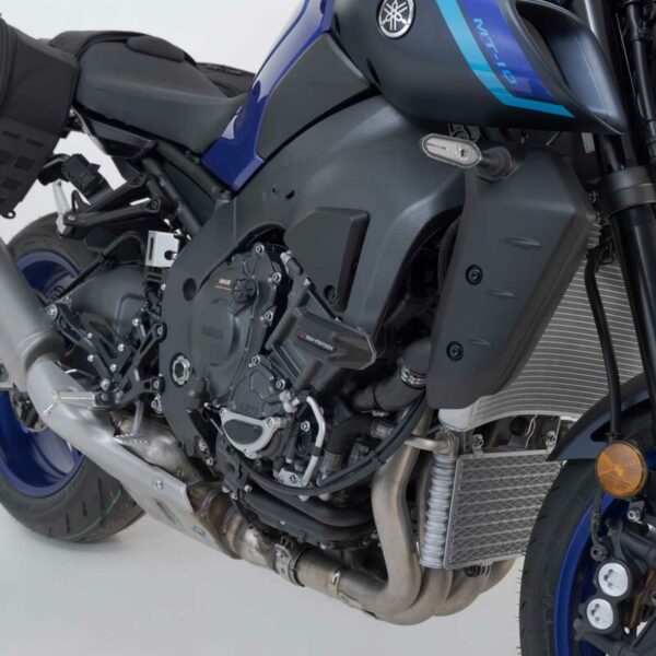 Μανιτάρια προστασίας SW-MOTECH για Yamaha MT-10 – μαύρο/ασημί crash pad σετ για μέγιστη προστασία πλαισίου και κινητήρα