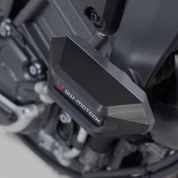 Μανιτάρια προστασίας SW-MOTECH για Yamaha MT-10 – μαύρο/ασημί crash pad σετ για μέγιστη προστασία πλαισίου και κινητήρα