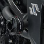 Μανιτάρια προστασίας SW-MOTECH για Yamaha MT-03 – μαύρα frame sliders με CNC βάση και πολυαμίδιο για προστασία πλαισίου