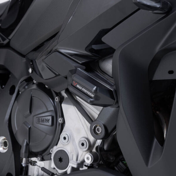 Μανιτάρια προστασίας SW-MOTECH για BMW S 1000 XR – CNC κατασκευή, κεφαλές PA6, σετ για κορυφαία προστασία πλαισίου και κινητήρα