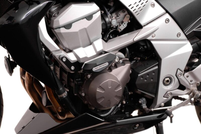 Μανιτάρια προστασίας SW-MOTECH για Kawasaki Z750 – σετ CNC με κεφαλές από PA6 Ertalon για ανθεκτική και ασφαλή οδήγηση