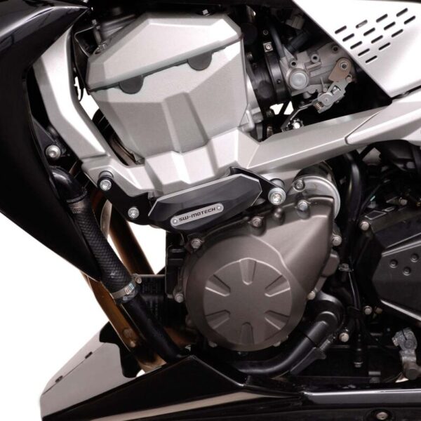 Μανιτάρια προστασίας SW-MOTECH για Kawasaki Z750 – σετ CNC με κεφαλές από PA6 Ertalon για ανθεκτική και ασφαλή οδήγηση