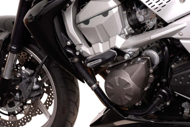 Μανιτάρια προστασίας SW-MOTECH για Kawasaki Z750 – σετ CNC με κεφαλές από PA6 Ertalon για ανθεκτική και ασφαλή οδήγηση