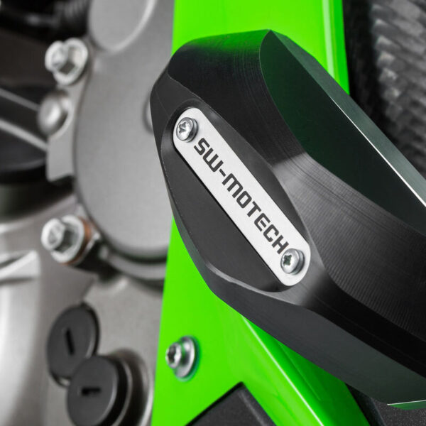 SW-MOTECH μαύρα μανιτάρια προστασίας για Kawasaki Ninja ZX-6R 636 (2013–2023)