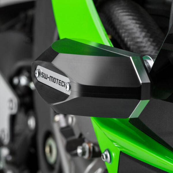 SW-MOTECH μαύρα μανιτάρια προστασίας για Kawasaki Ninja ZX-6R 636 (2013–2023)
