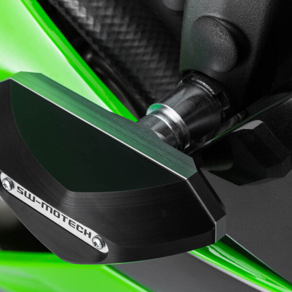 SW-MOTECH μαύρα μανιτάρια προστασίας για Kawasaki Ninja ZX-6R 636 (2013–2023)