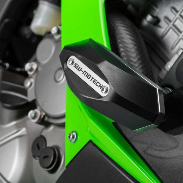 SW-MOTECH μαύρα μανιτάρια προστασίας για Kawasaki Ninja ZX-6R 636 (2013–2023)
