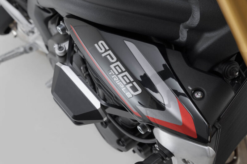 SW-MOTECH μανιτάρια προστασίας για Triumph Speed Triple 1200 RS – μαύρα με CNC αλουμινένια βάση
